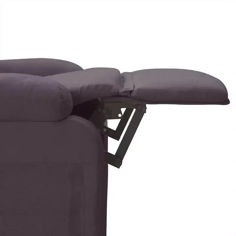 vidaXL Fauteuil de massage inclinable Tissu marron foncé