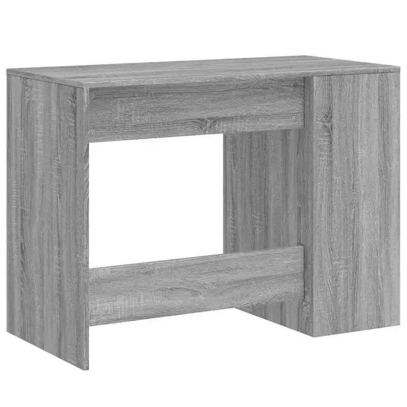vidaXL Bureau blanc en bois d'ingénierie Bureau de taille moyenne rectangulaire moderne