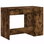 vidaXL Bureau blanc en bois d'ingénierie Bureau de taille moyenne rectangulaire moderne
