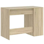 vidaXL Bureau blanc en bois d'ingénierie Bureau de taille moyenne rectangulaire moderne
