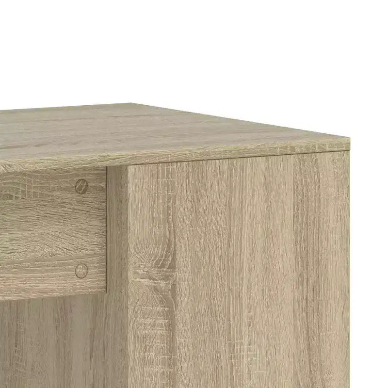 vidaXL Bureau blanc en bois d'ingénierie Bureau de taille moyenne rectangulaire moderne