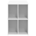 vidaXL Bureau blanc en bois d'ingénierie Bureau de taille moyenne rectangulaire moderne