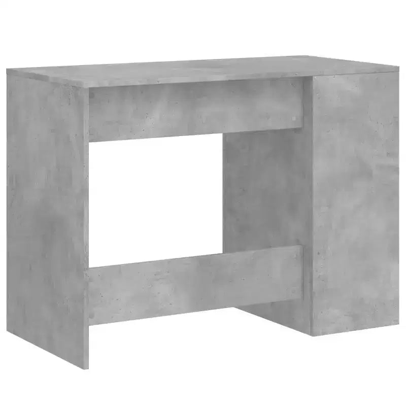 vidaXL Bureau blanc en bois d'ingénierie Bureau de taille moyenne rectangulaire moderne