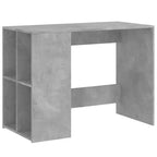 vidaXL Bureau blanc en bois d'ingénierie Bureau de taille moyenne rectangulaire moderne