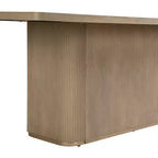 Christopher Knight Home Lindiwe – Ensemble de salle à manger moderne 7 pièces en bois d'hévéa avec table rectangulaire et revêtement en lin