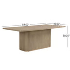 Christopher Knight Home Lindiwe – Ensemble de salle à manger moderne 7 pièces en bois d'hévéa avec table rectangulaire et revêtement en lin
