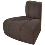 Chaise d'angle inversé en tissu bouclé Arc Meridian Furniture
