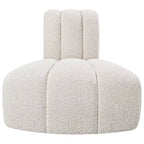 Chaise d'angle inversé en tissu bouclé Arc Meridian Furniture