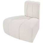 Chaise d'angle inversé en tissu bouclé Arc Meridian Furniture