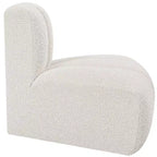 Chaise d'angle inversé en tissu bouclé Arc Meridian Furniture
