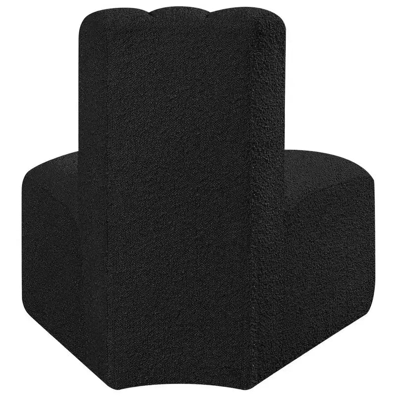 Chaise d'angle inversé en tissu bouclé Arc Meridian Furniture
