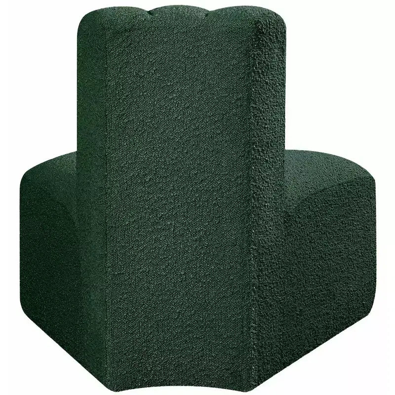 Chaise d'angle inversé en tissu bouclé Arc Meridian Furniture