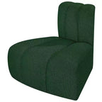 Chaise d'angle inversé en tissu bouclé Arc Meridian Furniture