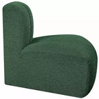 Chaise d'angle inversé en tissu bouclé Arc Meridian Furniture