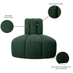 Chaise d'angle inversé en tissu bouclé Arc Meridian Furniture