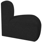 Chaise d'angle inversé en tissu bouclé Arc Meridian Furniture