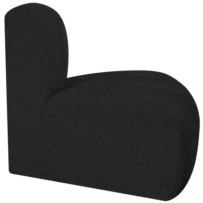Chaise d'angle inversé en tissu bouclé Arc Meridian Furniture