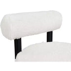 Chaise Ambre en Tissu Shearing Végan de Meridian Furniture