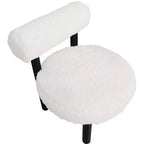 Chaise Ambre en Tissu Shearing Végan de Meridian Furniture