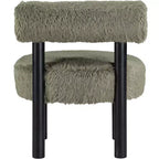 Chaise Ambre en Tissu Shearing Végan de Meridian Furniture