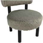 Chaise Ambre en Tissu Shearing Végan de Meridian Furniture
