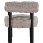 Chaise Ambre en Tissu Shearing Végan de Meridian Furniture