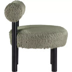 Chaise Ambre en Tissu Shearing Végan de Meridian Furniture