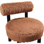 Chaise Ambre en Tissu Shearing Végan de Meridian Furniture
