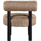 Chaise Ambre en Tissu Shearing Végan de Meridian Furniture