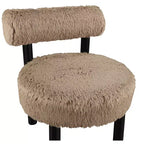 Chaise Ambre en Tissu Shearing Végan de Meridian Furniture