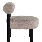 Chaise Ambre en Tissu Shearing Végan de Meridian Furniture