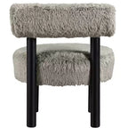 Chaise Ambre en Tissu Shearing Végan de Meridian Furniture