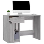 vidaXL Bureau gris sonoma Bois d'ingénierie 100 x 50 x 75 cm Bureau