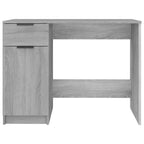 vidaXL Bureau gris sonoma Bois d'ingénierie 100 x 50 x 75 cm Bureau