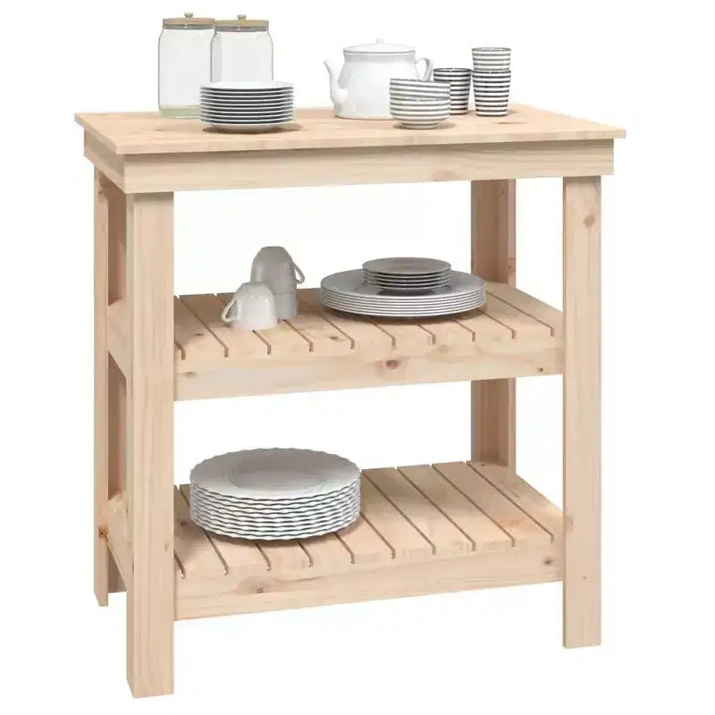 vidaXL Établi 30,9x19,7x31,5 Bois de pin massif