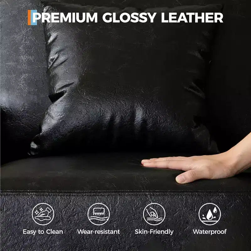SunnyFurn 86 Canapé Nuage en Peluche, 3 Places avec Assise Profonde, 2 Coussins de Dossier Amovibles et Coussins Décoratifs pour Salon/Chambre/Appartements