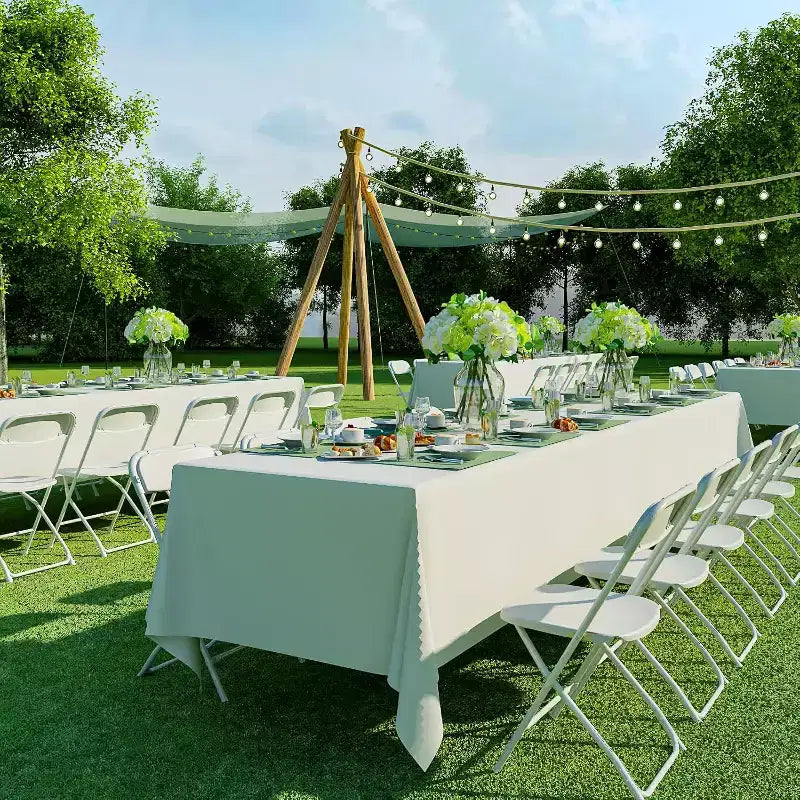 Chaise pliante en plastique, siège empilable portable avec cadre en acier, capacité de 159 kg pour bureau intérieur/extérieur, mariage, fête, cuisine, salle à manger