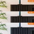 Meuble TV Meuble de Divertissement avec Prises de Courant, Meubles de Rangement à 4 Portes, Table Console Média 62,9" pour Téléviseurs de 43 à 70 Pouces, Étagères Réglables