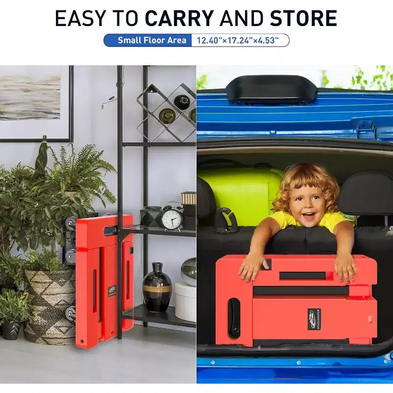 Chariot à main pliable ALUCSET, diable de bagages robuste de 227 kg, chariot utilitaire pliable et portable avec 2 cordons élastiques pour les voyages, les déménagements, le bureau et la maison