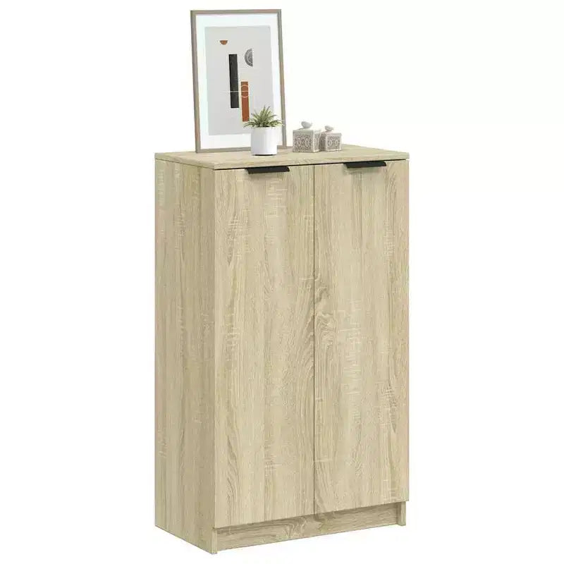vidaXL Meuble à chaussures Chêne Sonoma Bois d'ingénierie Meuble à chaussures moyen