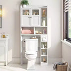 Meuble de rangement WC blanc