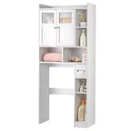 Meuble de rangement WC blanc