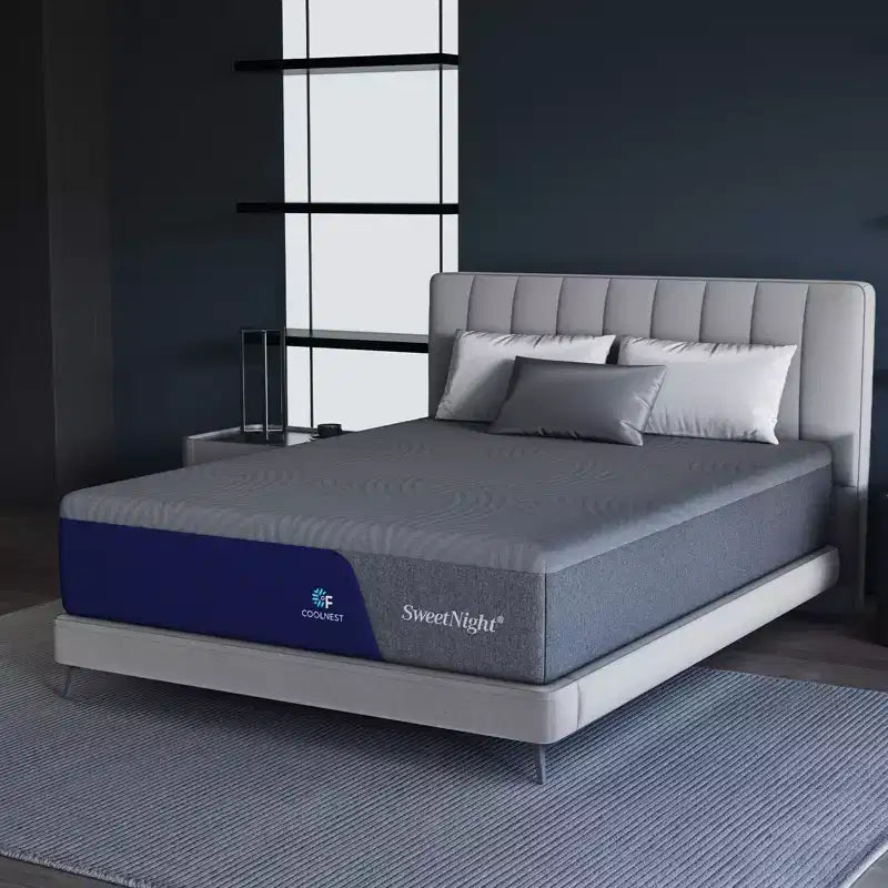 Matelas en mousse à mémoire de forme Sweetnight 12/14/16 pouces CoolNest Medium à gel rafraîchissant avec certifications CertiPUR-US et ACA