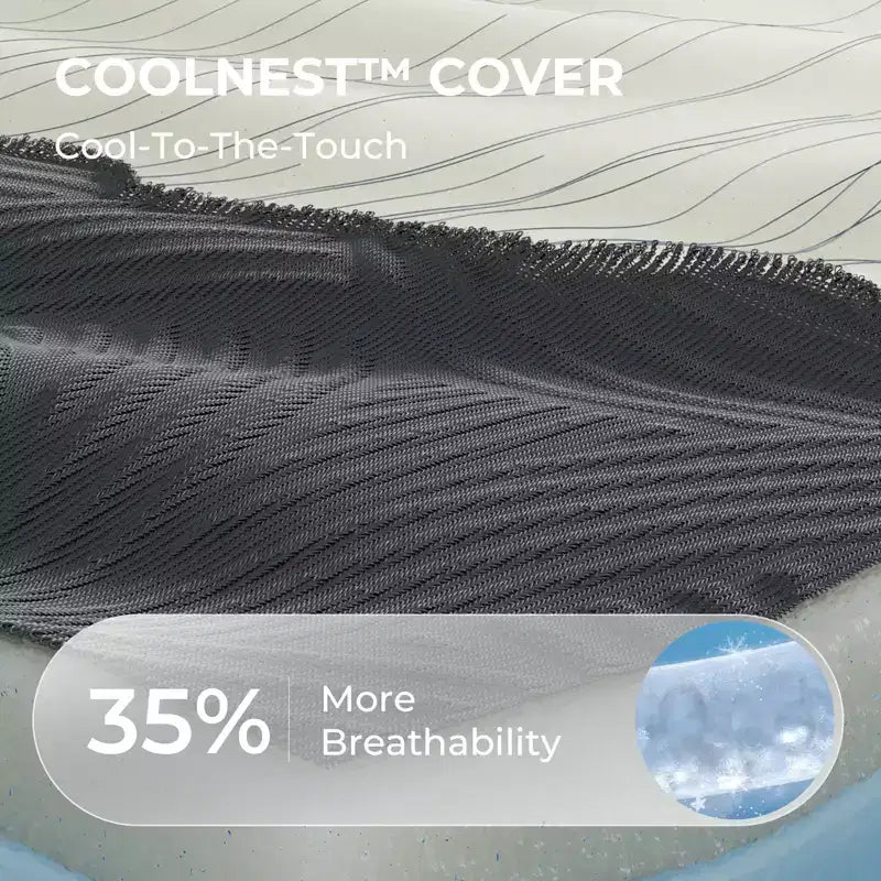 Matelas en mousse à mémoire de forme Sweetnight 12/14/16 pouces CoolNest Medium à gel rafraîchissant avec certifications CertiPUR-US et ACA