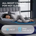 Matelas en mousse à mémoire de forme Sweetnight 12/14/16 pouces CoolNest Medium à gel rafraîchissant avec certifications CertiPUR-US et ACA