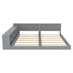 ModernLuxe Lit Double Superposé avec Rangement, Lumières LED et Station de Recharge, Convertible en 2 Lits Jumeaux pour Enfants