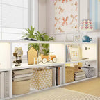 ModernLuxe Lit Double Superposé avec Rangement, Lumières LED et Station de Recharge, Convertible en 2 Lits Jumeaux pour Enfants