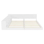 ModernLuxe Lit Double Superposé avec Rangement, Lumières LED et Station de Recharge, Convertible en 2 Lits Jumeaux pour Enfants