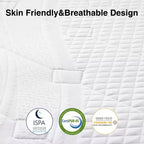 Matelas hybride en mousse à mémoire de forme et gel rafraîchissant Novilla 10/12/14 pouces, en boîte, fermeté moyenne pour soulager la pression