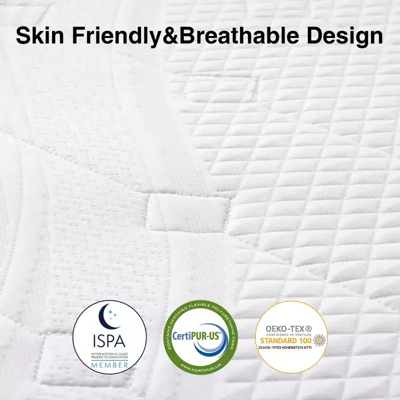 Matelas hybride en mousse à mémoire de forme et gel rafraîchissant Novilla 10/12/14 pouces, en boîte, fermeté moyenne pour soulager la pression
